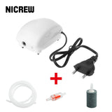 Aquarium Air Pump Fish Tank Mini Compressor Single Outlet with Check Valve Tube Aquatic Accessories 110V 220V 2.5W