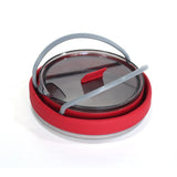 1L Portable Silicone Kettle Collapsible Boiler Outdoor Foldable Water Pot Stainless Steel Bottom Folding Silicone Water Kettle