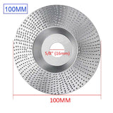 16mm 5/8 inch Bore Extreme Shaping Disc Wood Grinding Wheel Rotary Disc Sanding Carving Tool Abrasive Disc Tools for Angle Grinder
