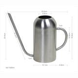 1500ML Stainless Steel Watering Can Household Pot Kettle Gardening Tools Long Mouth Watering Pot Sprinkling for Plant Flower