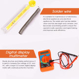 35pcs Hand Tool Vaper Electronic Repair Tool Set Multi-function Household Tools Kit Multimeter Screwdriver Hammer Wrench Pliers