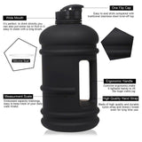 2.2L Sport Water Bottle Large Capacity Gym Training Water Jug 74oz Half Gallon Portable Outdoor Travel Cycling Kettle Leak-Proof