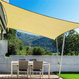 Summer Outdoor Anti-UV Shade Sail Waterproof Awning Sunshade Oxford Cloth Sunscreen Shade Cover for Garden Beach Camping Patio