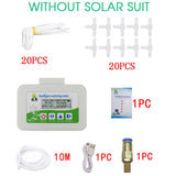 Automatic Watering Drip Irrigation Timer System Solar Energy USB Rechargeable Watering Irrigation Device for Greenhouse Garden