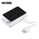 Aquarium Air Pump Solar Oxygenator Fish Tank Foldable EVA Outdoor Sea Fishing Life Bait Bucket Solar Power with Air Stone
