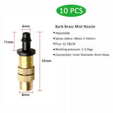 Automatic Drip Watering Sprayers Adjustable Irrigation Sprinkler Micro Spray Nozzle Hose Tee Gardening Tools for Greenhouses