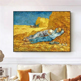 Hand Painted Vincent Van Gogh Work Lunch Break Hand Painted Oil Painting Abstract Room Decors