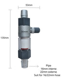 Aquarium CO2 Atomizer System Diffuser Reactor Carbon Dioxide Atomizer for Fish Tank Aquarium Aquatic Water Plant 12/16mm