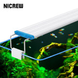 Slim Aquarium LED Light Clip Lamp Aquarium White Blue LED Lighting Waterproof Bright Fish Tank Plant Grow Lamp 18-58cm