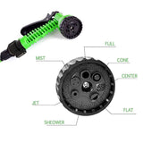 7 Pattern Garden Water Gun with 15M Garden Hose Tube Nozzle Water Sprayer Pipe Pressure Washer Car Wash Sprinkle Watering Tools