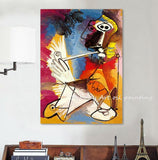 Hand Painted Picasso Oil painting abstract oil painting modular painting wall pictures for bedroom figure artwork wall picture