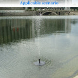 Solar Fountain Pump Garden Decoration Bird Bath Water Fountain 10V 2.4W Solar Panel Floating Water Pump for Pool Pond Aquarium