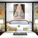Hand Painted Oil Painting Gustav Klimt Woman Portrait Painting Painting Decor