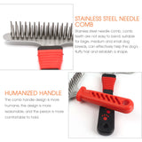 Pet Grooming Comb Cat Dog Supplies Hair Removal Comb Brush Needle Pet Hair Brush Fur Dematting Deshedding Brush Grooming Tool