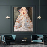 Hand Painted Oil Painting Gustav Klimt Woman Portrait Painting Painting Decor