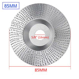 16mm 5/8 inch Bore Extreme Shaping Disc Wood Grinding Wheel Rotary Disc Sanding Carving Tool Abrasive Disc Tools for Angle Grinder