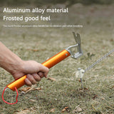 Lightweight Camping Tent Peg Hammer Stainless Steel Tent Nail Puller Extractor Bottle Opener Outdoor Mountaineering Hiking Tool