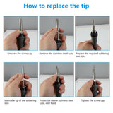 Wood Burning Pen Tool Craft Carving Pyrography Pen Soldering Iron 62W Adjustable Temperature Welding Embossing Soldering Pen Set