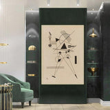 Hand Painted Wassily Kandinsky Hand Painted Modern Classic Oil Painting Decor