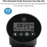 200ml Automatic Fish Feeder Programmable Electric Fish Food Dispenser for Aquarium Fish Tank .LCD Digital Timing Feeder