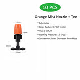 Automatic Drip Watering Sprayers Adjustable Irrigation Sprinkler Micro Spray Nozzle Hose Tee Gardening Tools for Greenhouses