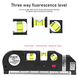 Multipurpose Laser Level Horizon Vertical Measure Laser tape Measure Leveling Device Aligner Standard Rulers Building Tools