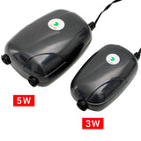 Aquarium Air Pump Fish Tank Mini Compressor for Aquarium Single Double Outlet with Check Valve Tube Aquatic Accessories