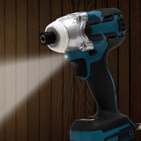 WAKYME 18V Cordless Electric Screwdriver Brushless Power Screw Driver Impact Wrench Power Tool Drill for Makita DTD154 Battery