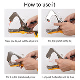 Garden Tools Plant Branch Hand Tying Binding Machine Packing Tapetool Tapener Tapes pruner for Plants Vegetable Cucumber Tomato