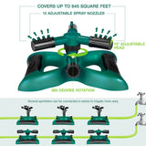 360 Degree Rotating Garden Lawn Sprinkler Automatic Watering Irrigation System 3 Arms Sprayer Water Sprinkler Garden Supplies