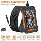 1080P Endoscope Camera Full HD 4.3 inch Screen 8 LED 8mm Lens Inspection Camera IP67 Snake Camera Endoscope for Car Sewer Inspection