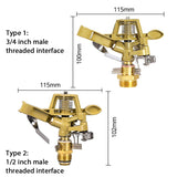 360 Degree Rotary Irrigation Sprayer Sprinkler Garden Lawn Water Sprinkler Irrigation 1/2 inch 3/4 inch Male Thread Sprayer Nozzle