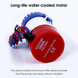 12V 24V Bilge Pump 500gph 1100gph Submersible Bilge Water Pump for Boat Seaplane Motor Fishing Boat Aquarium Swimming Pool