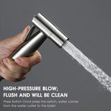 Handheld Toilet Bidet Sprayer Set Anal Vagina Flushing Hygienic Shower Spray Gun Stainless Steel Hand Bidet Faucet Toilet Shower