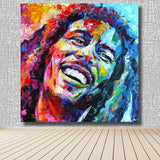 Kids Room Bob Marley Portrait HQ Canvas Print Oil Painting Acrylic