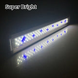 Aquarium Led Lighting for Aquarium Plant 12W-24W Ultra-thin Aluminum Alloy Fish Tank Plant Grow LED Lighting 6500-7500K