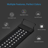 32-74cm Planted Aquarium LED Lighting Lamp 110V-240V Automated Timer Dimmer Fish Tank Light for Aquarium