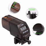Automatic Fish Feeder Digital LCD Aquarium Fish Tank Pond Timing Auto Food Feeder Capacity Adjustable for Fish Lovers