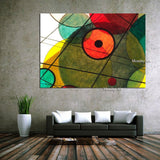 Hand Painted Canvas Painting Wassily Kandinsky Geometric Abstract Wall Art Painting