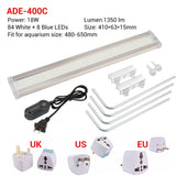 Aquarium Led Lighting for Aquarium Plant 12W-24W Ultra-thin Aluminum Alloy Fish Tank Plant Grow LED Lighting 6500-7500K