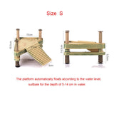 Aquarium Ornaments Turtle Island Climbing Basking Platform Frog Floating Island for Turtle Aquatic Pet Reptile Terrarium