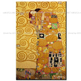 Hand Painted Canvas Painting Gustav Klimt reproductions Tree of Life Quardro Modern Art Oil Painting