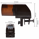 Automatic Fish Feeder Digital LCD Aquarium Fish Tank Pond Timing Auto Food Feeder Capacity Adjustable for Fish Lovers