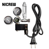 Aquarium CO2 Regulator with Check Valve Bubble Counter Magnetic Solenoid Valve Aquarium CO2 Pressure Reducing Valve