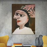 Hand Painted Sell Famous Painting Seated Women beside the window By Pablo Picasso Modern Abstract Portraits for