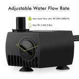 Submersible Water Pump For Aquarium Pond Fish Tank Fountain Water Pump Pompe Hydroponics with 1.4M Power Cord