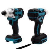 WAKYME 18V Cordless Electric Screwdriver Brushless Power Screw Driver Impact Wrench Power Tool Drill for Makita DTD154 Battery