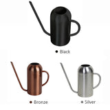1500ML Stainless Steel Watering Can Household Pot Kettle Gardening Tools Long Mouth Watering Pot Sprinkling for Plant Flower