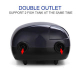 Aquarium Air Pump Fish Tank Mini Compressor Oxygen pump Single Double Outlet with Check Valve Tube Aquatic Accessories
