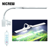 100V-240V Aquarium Led Lighting for Aquarium Plant Adjustable Fish Tank Four-Row Lamps Clip-on Plant Grow LED Lighting